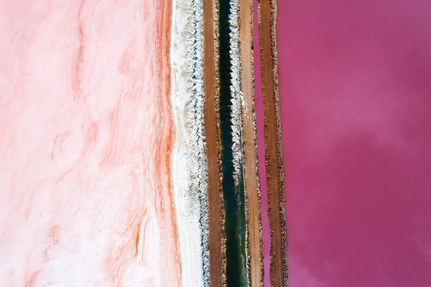 Australia coastline, flowing pink and green abstract patterns of shoreline, aerial photography – Sean Scott Photography