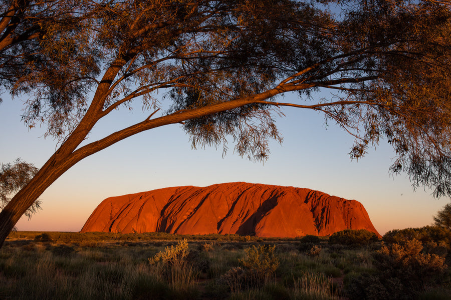 Uluru Northern Territory Australia, iconic red rock formation at sunset, landscape photography – Sean Scott Photography