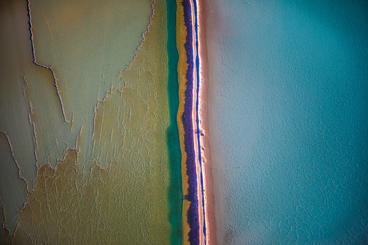 Australia coastline, minimal abstract shoreline with soft pastel ocean tones, aerial photography – Sean Scott Photography