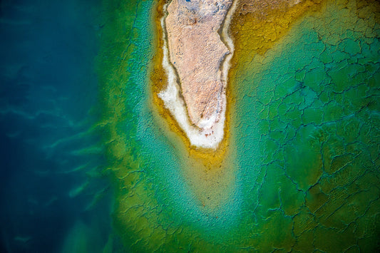 Australia coastline, abstract island and reef surrounded by turquoise water, aerial photography – Sean Scott Photography