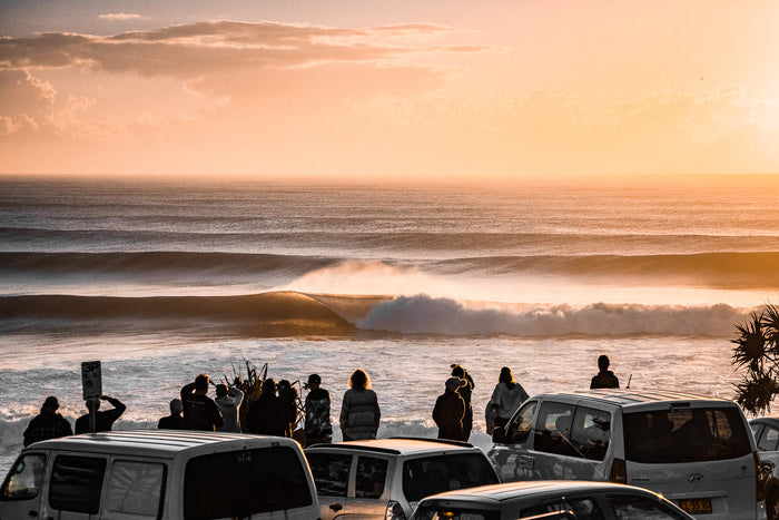 Burleigh Heads Gold Coast Australia, sunrise lighting the ocean and headland, landscape photography – Sean Scott Photography
