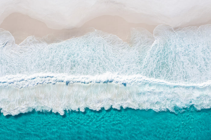 Western Australia coastline, abstract ocean wave and sea textures from above, aerial photography – Sean Scott Photography