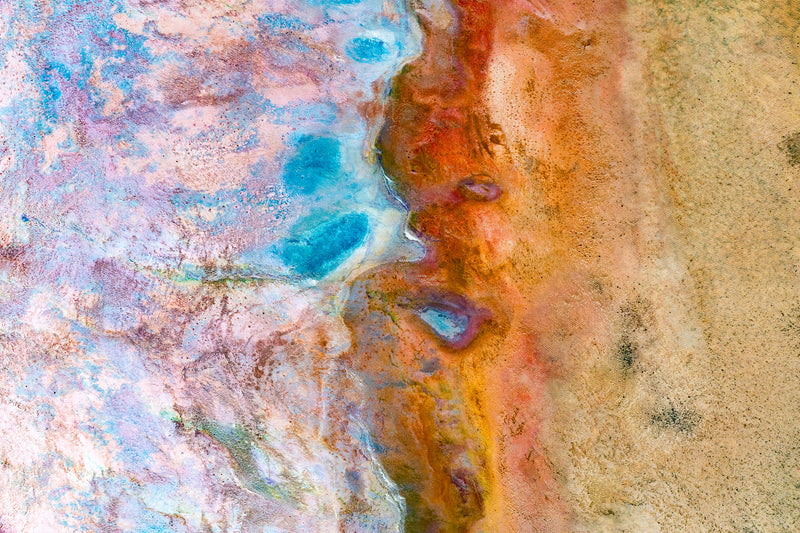 Abstract aerial ocean patterns fine art photography by Australian photographer Sean Scott